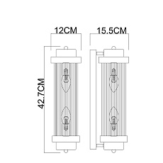 Настенный светильник Arte Lamp Hanna A1070AP-2CC 1