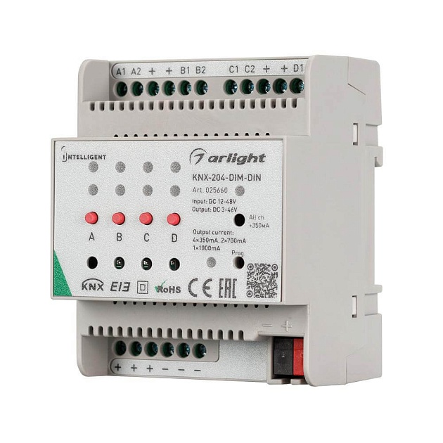 Диммер Arlight KNX-204-Dim-DIN 025660 изображение 1 Диммер Arlight KNX-204-Dim-DIN 025660 Фото № 1