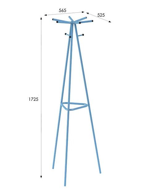 Напольная вешалка Мебелик Галант 217 007156 изображение 3 Напольная вешалка Мебелик Галант 217 007156 Фото № 3