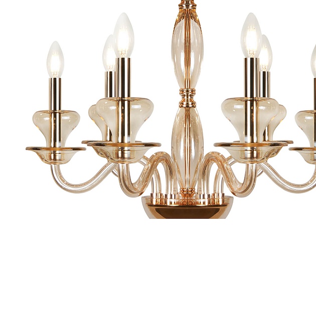 Подвесная люстра iLamp Mercury P9448-6 Gold изображение 2 Подвесная люстра iLamp Mercury P9448-6 Gold Фото № 2