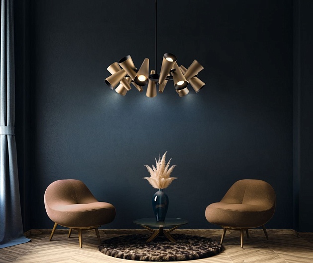 Подвесная люстра Maytoni Giro MOD095PL-14BS изображение 4 Подвесная люстра Maytoni Giro MOD095PL-14BS Фото № 4