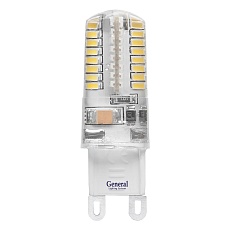 Лампа светодиодная General G9 5W 6500K прозрачная GLDEN-G9-5-S-220-6500 684200