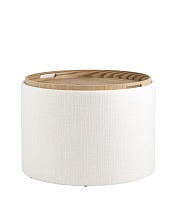 Пуф с ящиком Stool Group Хюгге L рогожка белая 19B260LLP YX1828-1 3