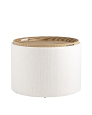 Пуф с ящиком Stool Group Хюгге L рогожка белая 19B260LLP YX1828-1 3