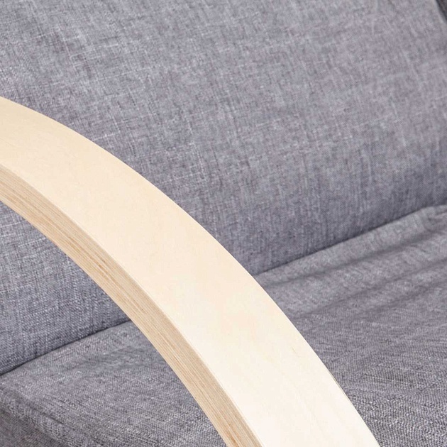 Кресло-качалка AksHome Grand серый ткань 72150 Фото № 4