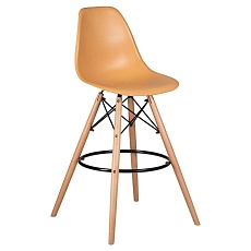 Стул барный DOBRIN DSW BAR (ножки светлый бук, цвет персиковый (NX-Y-06)) 638GPP-LMZL DSW BAR