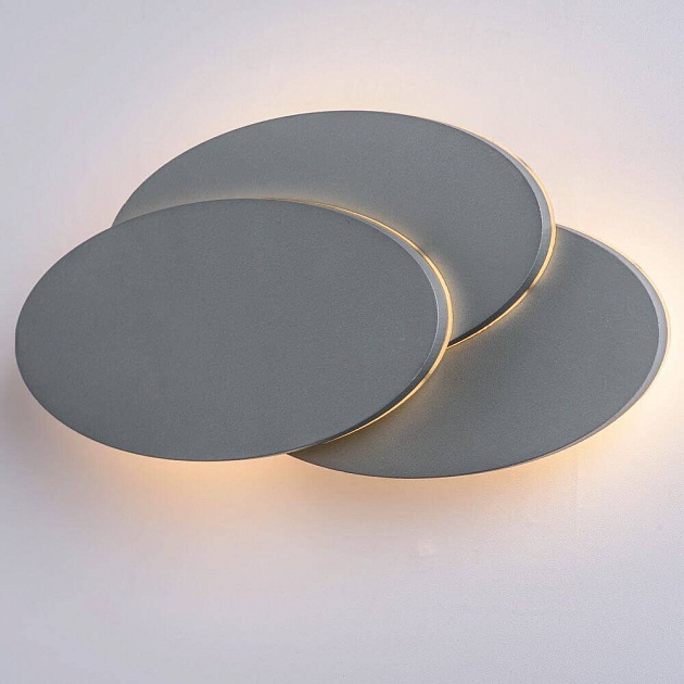 Настенный светодиодный светильник Arte Lamp Trio A1719AP-1GY Фото № 3