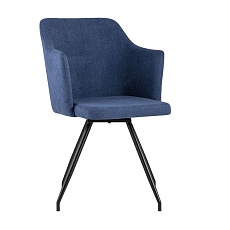 Кухонный стул Stool Group Слинг вращающийся синий шенилл DC-99005 RH309-16