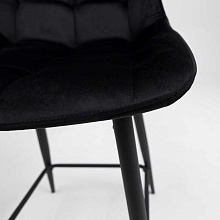 Полубарный стул AksHome Linx черный, велюр 86209 5