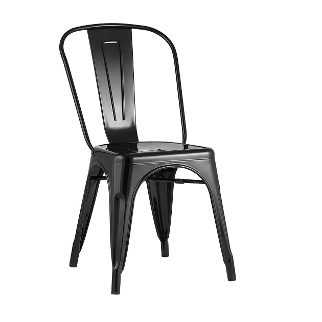 Барный стул Tolix черный глянцевый YD-H440B LG-01 Фото № 1