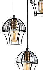 Подвесная люстра Indigo Pallo 10011/3P Black V000187 2