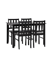 Обеденная группа Stool Group INGRID массив гевеи цвет венге MH750+MH52088X4 4