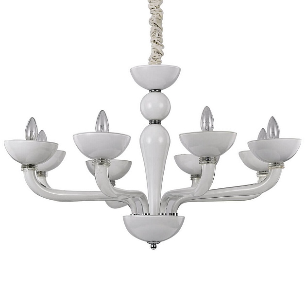 Подвесная люстра Ideal Lux Casanova SP8 Bianco 094045 Фото № 1