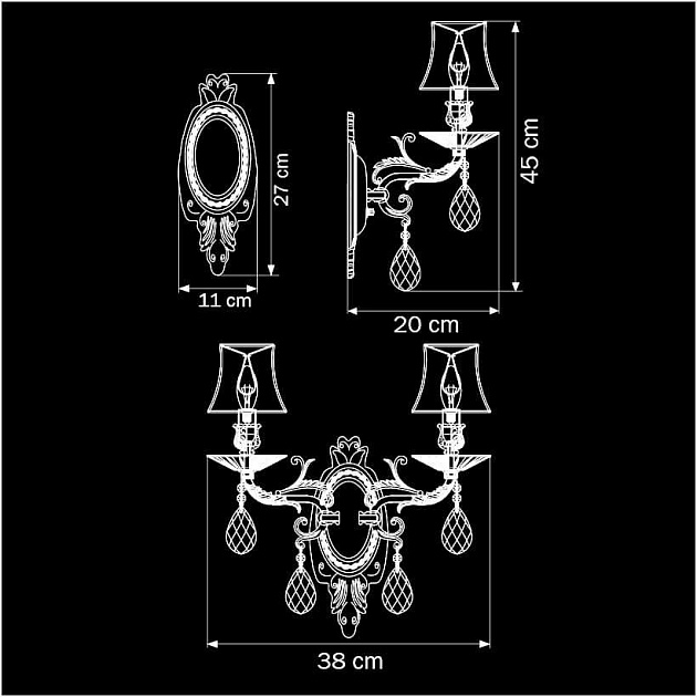 Бра Osgona Fiocco 701621 изображение 3 Бра Osgona Fiocco 701621 Фото № 3
