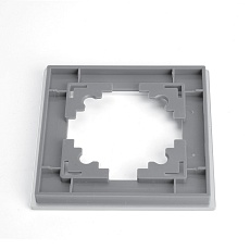 Рамка 1-местная, серебро, STEKKER, MFR00-7001-03, серия Катрин, серебро 50011 2