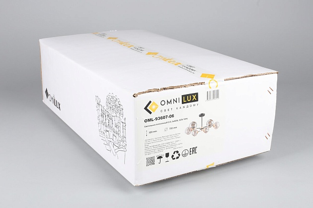 Потолочная люстра Omnilux Sandrigo OML-93607-06 изображение 4 Потолочная люстра Omnilux Sandrigo OML-93607-06 Фото № 4