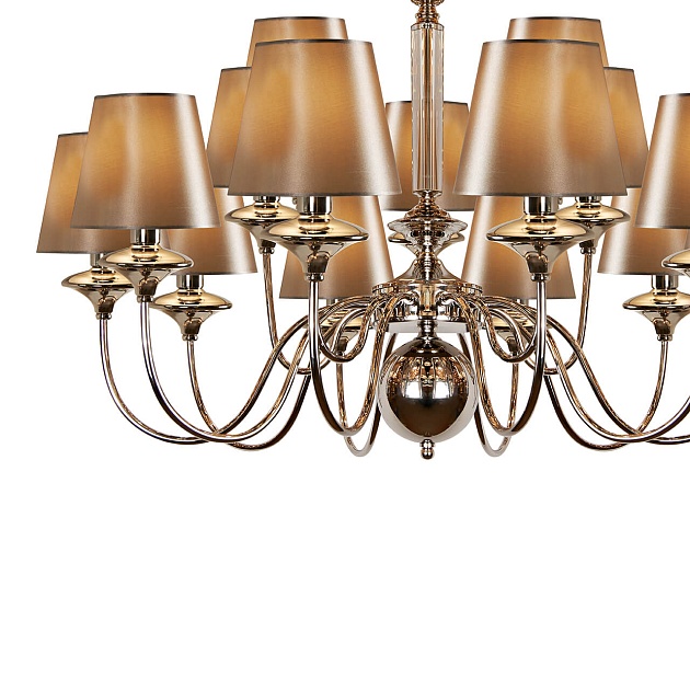 Подвесная люстра iLamp Rolling P2406-10+5 Nickel изображение 4 Подвесная люстра iLamp Rolling P2406-10+5 Nickel Фото № 4