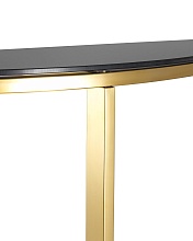 Консоль Stool Group АЛЬБА 115х30 стекло черное сталь золото ECST-095-SR-TG 2