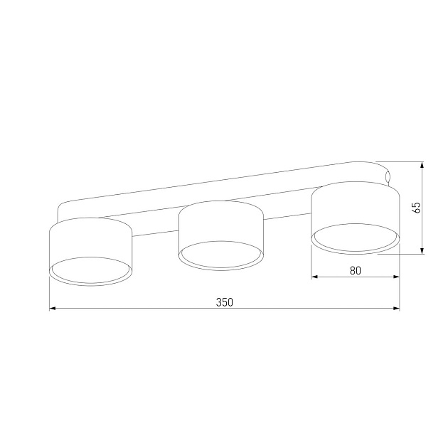 Потолочная люстра TK Lighting 3400 Space Black Фото № 2