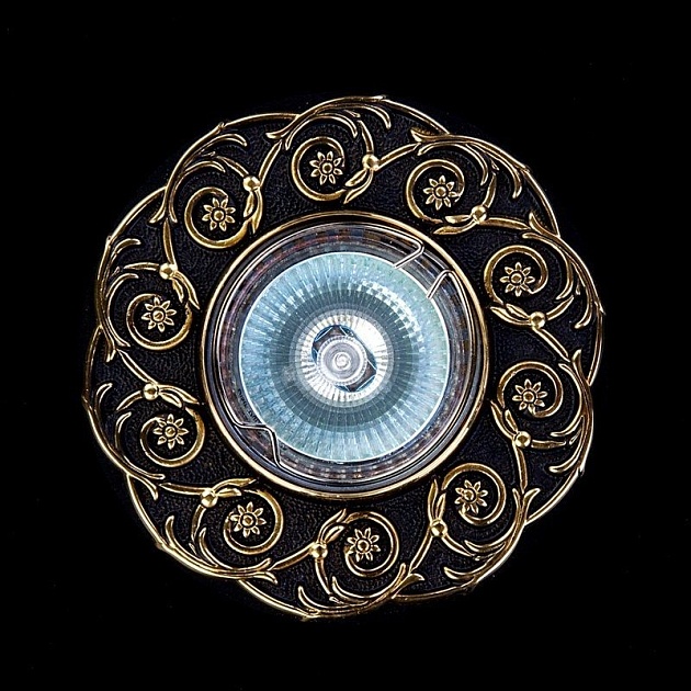 Встраиваемый светильник Artglass Spot 52 Brass Antique Фото № 1