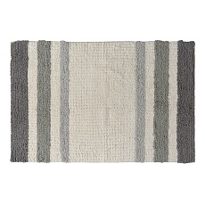 Коврик Tkano для ванной из хлопка с серой полоской коллекции Essential, 50х80 см TK22-BM0004