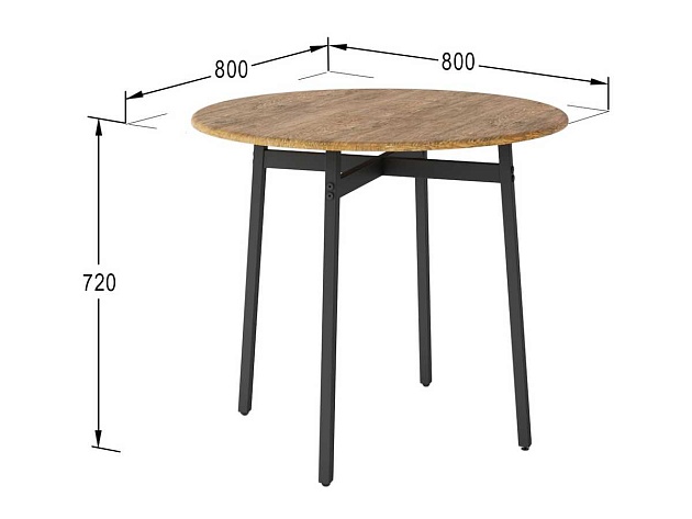 Кухонный стол Мебелик Медисон 006944 изображение 3 Кухонный стол Мебелик Медисон 006944 Фото № 3