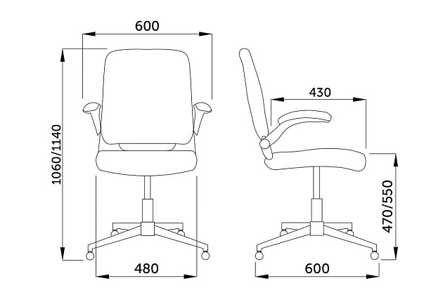 Офисное кресло AksHome Milan черный, сетка 63134 Фото № 2