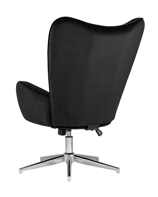 Поворотное кресло Stool Group Филадельфия регулируемое велюр черный FUCHS HLR-80 Фото № 5
