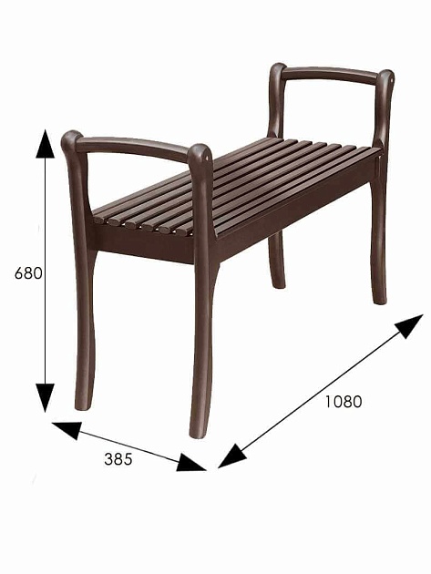 Скамейка Мебелик 007567 изображение 3 Скамейка Мебелик 007567 Фото № 3