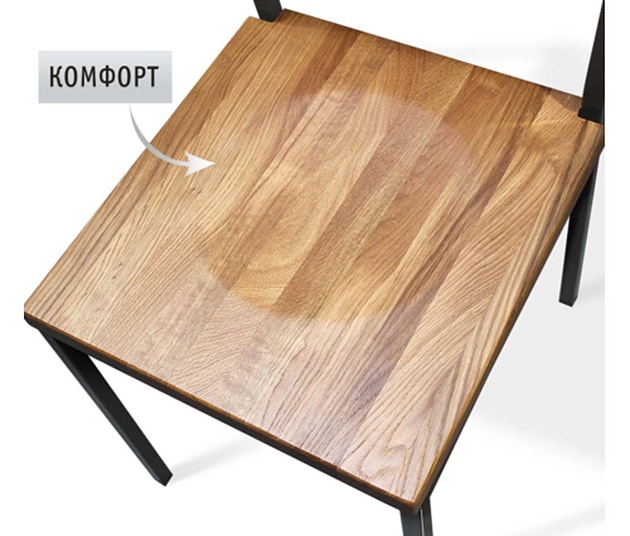 Кухонный стул Sheffilton SHT-S90 деревянный прозр.лак/лосось/антрацит 7531518101 Фото № 5