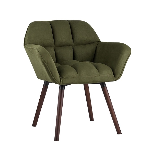 Кресло Stool Group Брайан замша хаки BRUYNE HY-53 Фото № 1