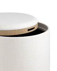 Пуф с ящиком Stool Group Хюгге L рогожка белая 19B260LLP YX1828-1 2
