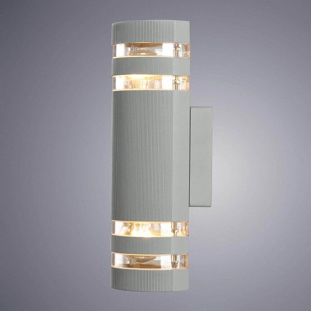 Уличный настенный светильник Arte Lamp Metro A8162AL-2GY Фото № 2