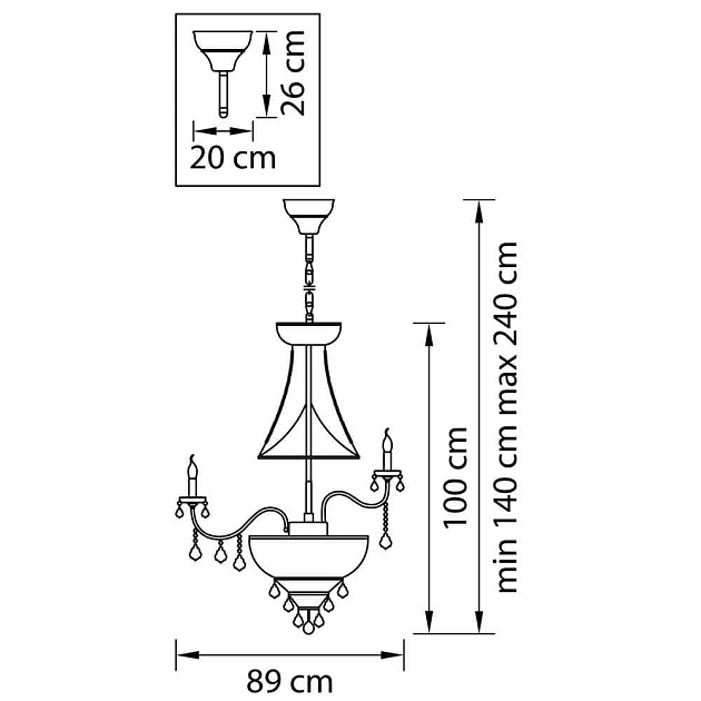 Подвесная люстра Osgona Classic 700294 Фото № 2