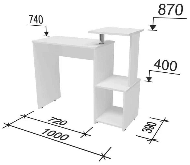 Компьютерный стол Woodville Джаз-30 440396 Фото № 2