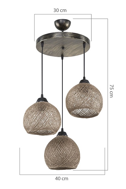 Подвесная люстра Toplight Lizbeth TL1612R-03DB изображение 4 Подвесная люстра Toplight Lizbeth TL1612R-03DB Фото № 4