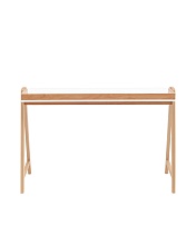 Письменный стол Stool Group Pyramid 118*53 белый/светлое дерево УТ000036011 5