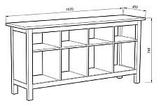 Тумба Шведский Стандарт Кантри 00 410195002300 2