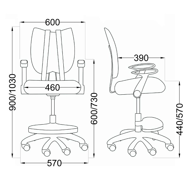 Детское кресло AksHome Pegas синий, ткань 75263 Фото № 2