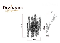 Бра Divinare Salice 3133/01 AP-2 1