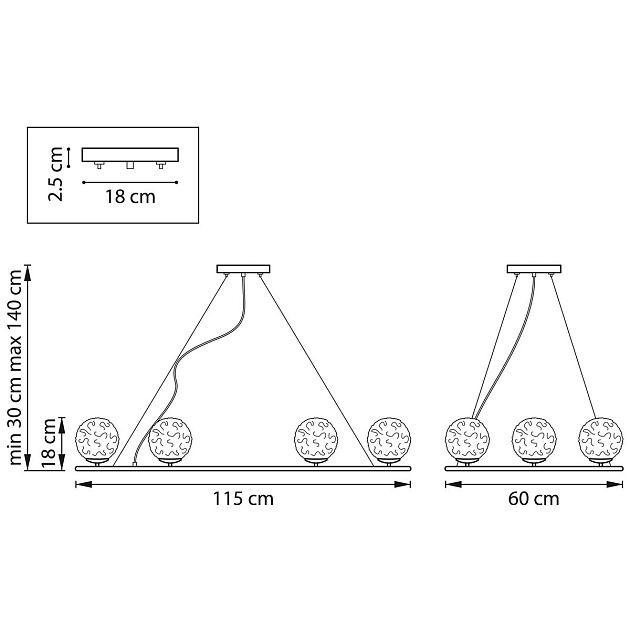 Подвесная люстра Lightstar Bari 815267 изображение 2 Подвесная люстра Lightstar Bari 815267 Фото № 2