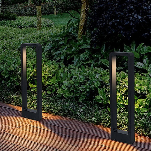 Уличный светодиодный светильник Arte Lamp Trapezio A2080PA-1BK Фото № 4