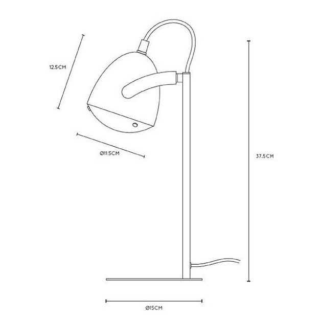 Настольная лампа Lucide Dylan 05537/01/35 Фото № 2