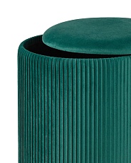 Пуф Stool Group Шарлотта с ящиком велюр зеленый 19A205VA-8167-25 2