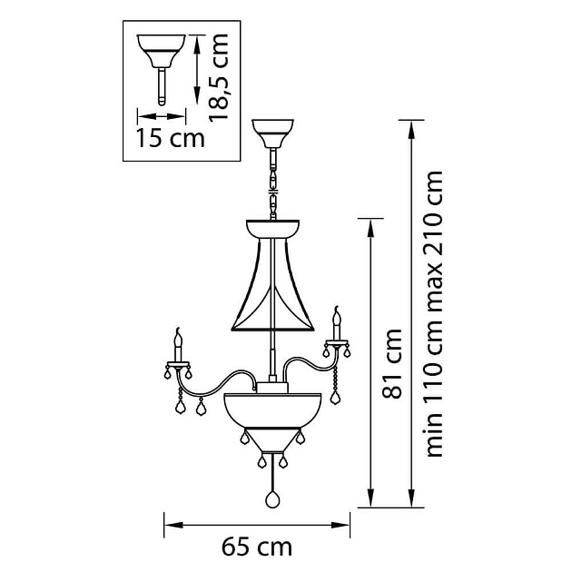 Подвесная люстра Osgona Classic 700161 изображение 2 Подвесная люстра Osgona Classic 700161 Фото № 2
