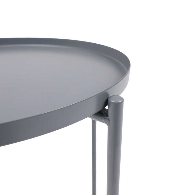 Журнальный стол AksHome Trick серый, окрашенный металл 66915 изображение 5 Журнальный стол AksHome Trick серый, окрашенный металл 66915 Фото № 5