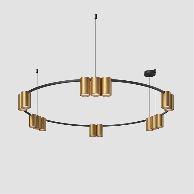 Подвесная люстра Denkirs Orbit DK4067-BK+SG изображение 3 Подвесная люстра Denkirs Orbit DK4067-BK+SG Фото № 3