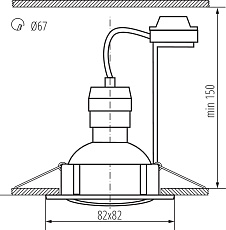 Точечный светильник (в комплекте 3 шт.) Kanlux TRIBIS II L C/M 23845 1