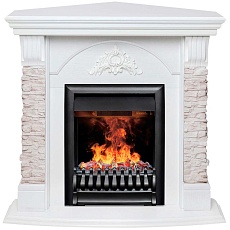 Электрокамин Realflame Athena Corner GR с очагом 3D Oregan 343135