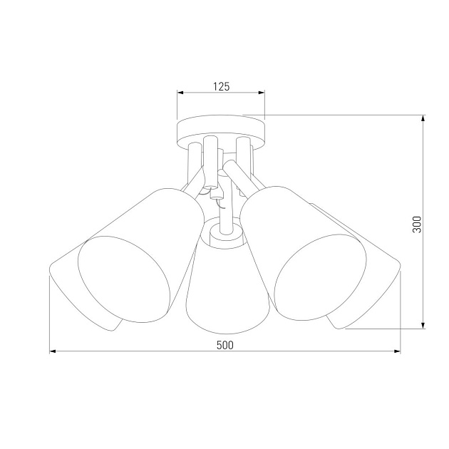 Потолочная люстра TK Lighting 666 Vaio 5 изображение 2 Потолочная люстра TK Lighting 666 Vaio 5 Фото № 2